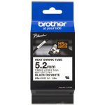 Brother HSE-211E, bužírka bílá / černá 5,2 mm – Zboží Dáma