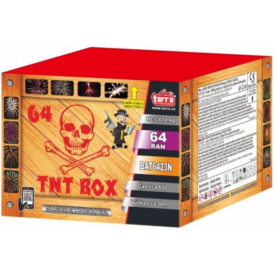 Ohňostroj Baterie výmetlic TNT BOX 64 ran 6 1 Čína BAT6423N – Zboží Mobilmania