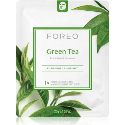 Foreo Plátýnková maska Green Tea 3 x 20 g – Zboží Dáma