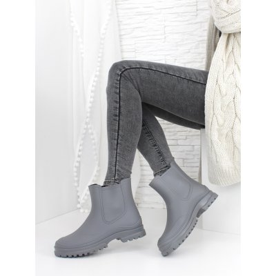 Fashion Šedé holínky J1205G – Sleviste.cz
