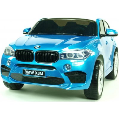 BMW X6M dětské elektrické autíčko dvoumístné s 2,4G DO 2024 lakované modrá – Zbozi.Blesk.cz