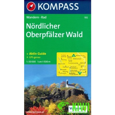 Nördlicher Oberpfälzer Wald mapa č.192 1:50 000 Německo