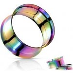 Šperky4U ocelový tunel do ucha duhový TN01080W-08 – Zboží Mobilmania