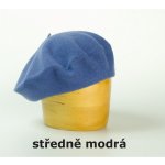 Vlněný baret jednobarevný stř. modrá – Hledejceny.cz