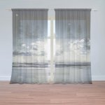 Sablio Záclony Pohled na moře: 2ks 150x250cm – Zboží Mobilmania