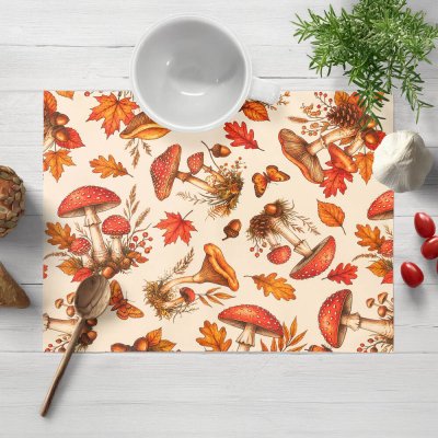 Biante prostírání Leona LN-183 Mochomůrkové snění na krémovém 30x40 cm – Zboží Mobilmania