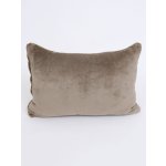 MKLuzkoviny.cz mikroplyš Laura šedohnědá 40 x 60 cm – Zboží Dáma