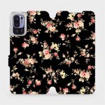 Mobiwear - Xiaomi Redmi Note 10 5G - VD02S Květy na černé – Hledejceny.cz