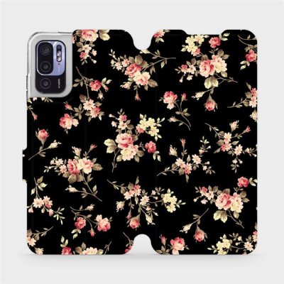 Mobiwear - Xiaomi Redmi Note 10 5G - VD02S Květy na černé – Hledejceny.cz