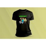 Sandratex dětské bavlněné tričko minecraft 2 černá – Zboží Mobilmania