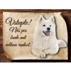 Autovýbava Sport hobby Cedulka Samojed Vstupte CP160 20 x 15 cm