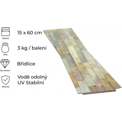 Windu Samolepící kamenná dýha Indian Autumn 150 x 600 mm 0,09m² – Sleviste.cz