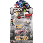 Teddies Sada skateboard šroubovací, koloběžka prstová, waveboard plast s doplňky mix druhů – Sleviste.cz
