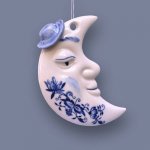 Cibulák Dubí Vánoční ozdoba měsíček oboustranný cibulový porcelán 10623 – Hledejceny.cz