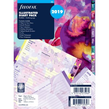 Filofax kompletní náplň A5 - Floral edice 2019