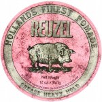 Reuzel Pink Grease Heavy Hold pomáda na vlasy 340 g – Sleviste.cz