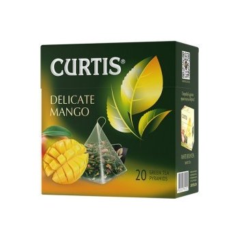 Curtis zelený čaj Delicate Mango pyramidové sáčky 20 x 1.7 g