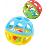 WIKY Míč s chrastítkem 9 cm modro-žlutý – Hledejceny.cz