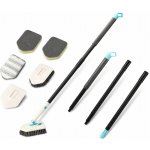 Kartáč Strend Pro 3v1 multifunkční čistící na dlažbu a sklo s teleskopickou násadou 124,5 cm – Hledejceny.cz