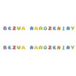 RAPPA Girlanda papírová BEZVA NAROZENINY – Zboží Dáma