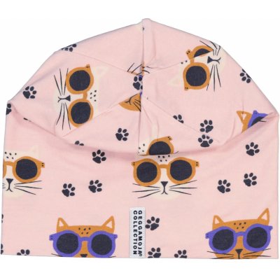 Dětská tenká bambusová čepice Pink Cool Cats Geggamoja – Zbozi.Blesk.cz