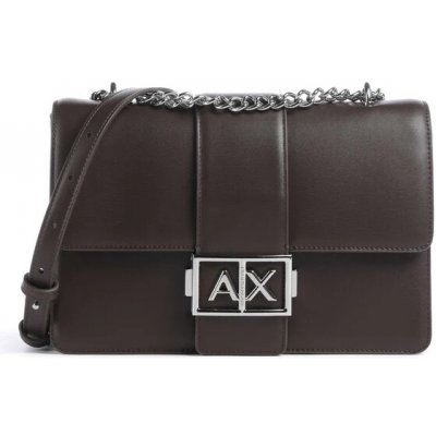 Armani Exchange Jod medium crossbody kabelka tmavě hnědá – Hledejceny.cz