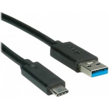 Roline 11.02.9010 USB 3.1, USB3.0 A(M) - USB C(M), 0,5m, černý