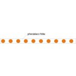 Varovné pásky na skleněné výplně - kolečka (oranžová barva oracal035-pastellorange) | Samolepka, 100x5 cm – Sleviste.cz