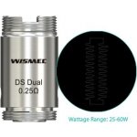 Wismec DS Dual žhavicí hlava nerez 0,25ohm – Hledejceny.cz