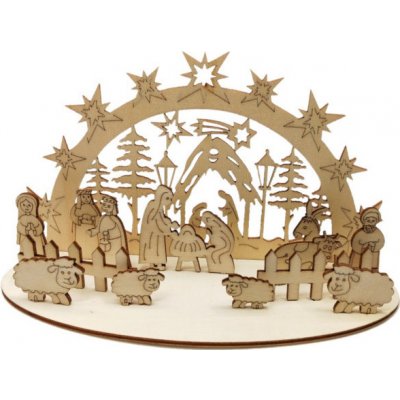 Betlém dřevěný 21x11x11cm skládačka 946232 – Hledejceny.cz
