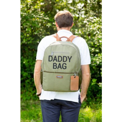 Childhome batoh Daddy Bag Canvas Khaki 40x20x47 cm – Zboží Dáma