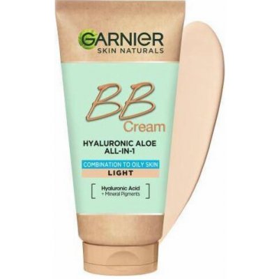 Garnier Hyaluronic Aloe All-In-1 BB Cream hydratační BB krém pro mastnou a smíšenou pleť Bright 50 ml – Hledejceny.cz