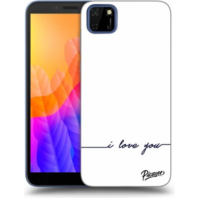 Pouzdro Picasee silikonové Huawei Y5P - I love you čiré – Zboží Mobilmania