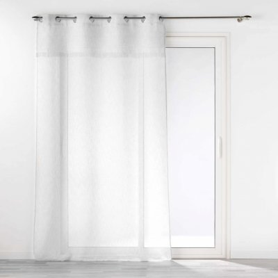 Douceur d'intérieur Záclona s oky a třásněmi ELEANIA, 140 x 240 cm bílá – Hledejceny.cz