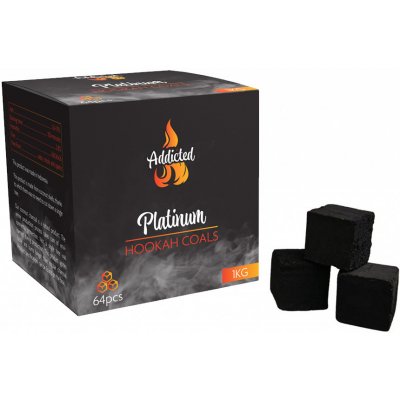 Addictedcoals Kokosové uhlíky Addicted Platinum 1 kg – Zboží Dáma