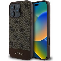 Guess PU 4G Stripe pro iPhone 16 Pro Brown