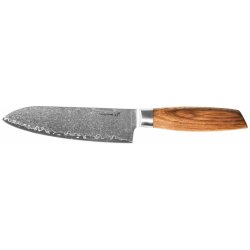 G21 Gourmet Damascus 17 cm Santoku rukojeť zebrawood