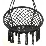 KIK KX7630 závěsné křeslo s třásněmi 80 cm černá 11448 – Hledejceny.cz