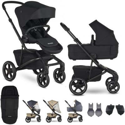 Easywalker Set XXL kombinovaný Jimmey s příslušenstvím Pepper Black 2023 – Zbozi.Blesk.cz