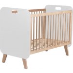 Marckeric Bílá/přírodní postýlka v dekoru borovice 60x120 cm Paris – Zboží Dáma