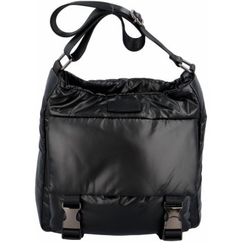 Módní volnočasová dámská taška z výrazného materiálu Gonzalo černá