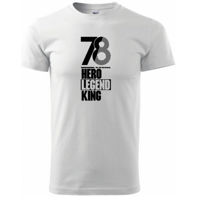 Hero Legend King x Queen 1978 klasické pánské triko bílá