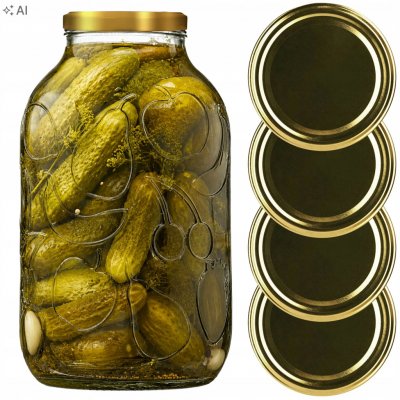 Kadax sklenice 5000ml x 4 ks + víčka fi100 – Hledejceny.cz