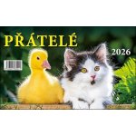 Přátelé stolní 23 x 14 cm 2026 – Zboží Dáma