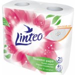 Linteo Care & Comfort toaletní papír bílý 150 útržků 2 vrstvý 17 m, 4 kusy