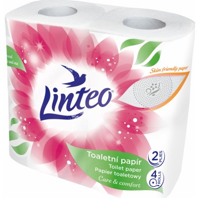 Linteo Satin Soft and Resistant bílý 2-vrstvý 4 ks