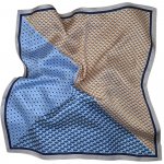 hedvábný šátek béžovo-modrý – Zboží Dáma