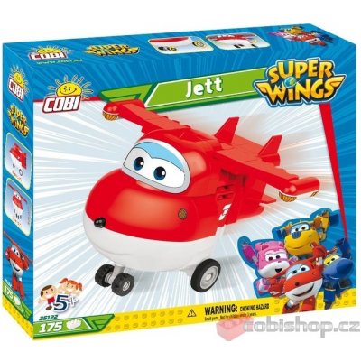 COBI 25122 Super Wings Světoběžník Jett červené letadlo – Zbozi.Blesk.cz