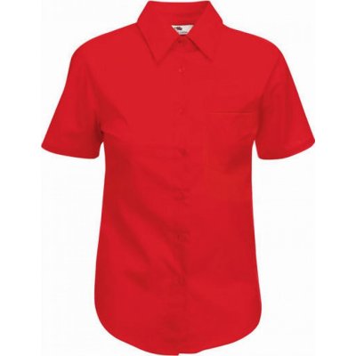 Fruit of the Loom popelínová krátký rukáv červená – Sleviste.cz
