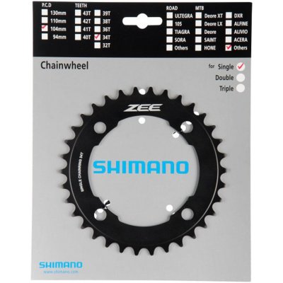 SHIMANO Převodník 34z. M640 ZEE černý 104mm – Hledejceny.cz